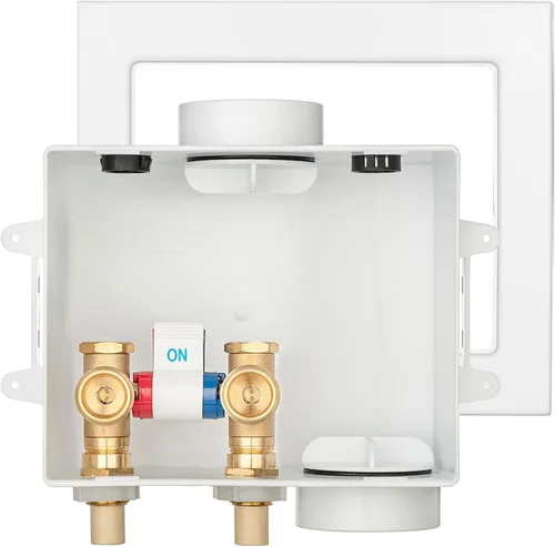 Vista 11 de (1 Paquete) Lidertik Caja de Salida para Lavadora Crimpar PEX-B, Válvula de Control Simple con Amortiguadores de Golpe de Ariete de Acero