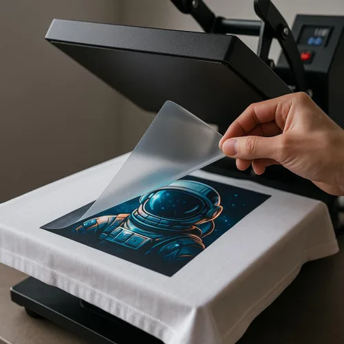Vista 2 de MagicPrint4U Rollo de película de transferencia DTF de 24 pulgadas x 328 pies, hojas de PET transparentes para impresión directa a película,