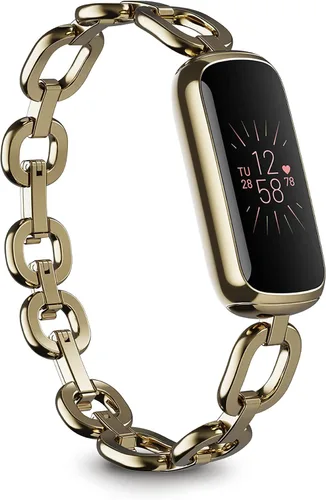 Vista 10 de Fitbit Luxe-Rastreador de Fitness y Bienestar con Gestión del Estrés, Seguimiento del Sueño y Frecuencia Cardíaca 24/7, Negro/Grafito, Talla Única