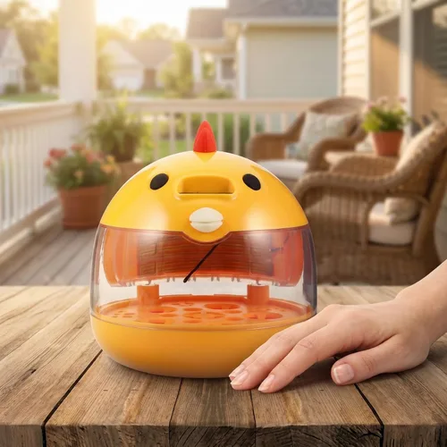 Vista 8 de BESTonZON Incubadora de huevos pequeños para incubar pollos, codorniz, cría de aves de corral inteligente con control automático de humedad de giro
