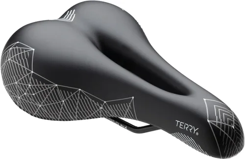 Vista 7 de Terry Cite Y Sillín de bicicleta de gel Asiento de bicicleta optimizado para hombres - Flexible y cómodo Soporte de hueso sentado, elastómeros