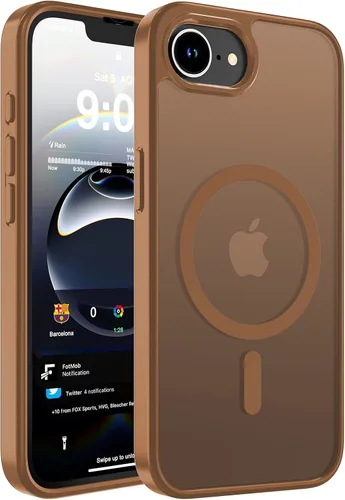 Vista 86 de WRJ Funda magnética mate para iPhone Air de 6.5 pulgadas, [compatible con Magsafe] [protección contra caídas de grado militar], delgada Negro