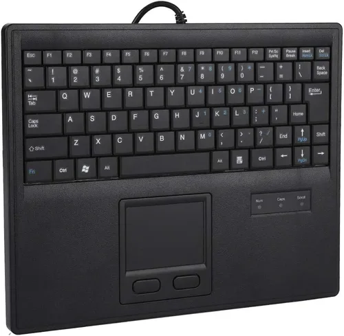 Vista 8 de Teclado táctil con cable de 10 pulgadas, 84 teclas ultra delgado integrado multitáctil tijeras trackpad