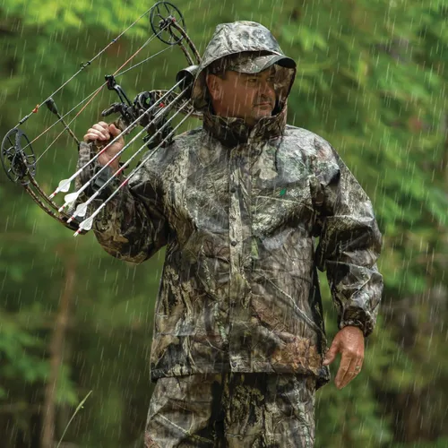 Vista 4 de Frogg Toggs Pro Action - Chaqueta para lluvia, Camuflaje, XXL
