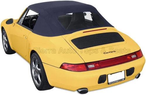 Vista 5 de Sierra Auto Tops Convertible Top Reemplazo para Porsche 993 Carrera 1994-1998, Stayfast Canvas, Negro