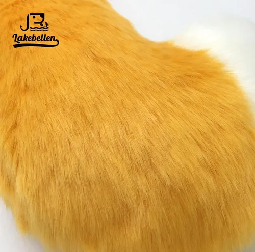Vista 2 de Lakebellen Disfraz de gato y zorro de pelo sintético, ajustable, disfraz de anime, cosplay, fiesta de Halloween, para niños y adolescentes