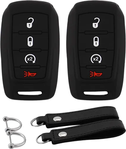 Vista 17 de Funda para Llavero de Silicona para Auto Compatible con Ford F150 Explorer Mustang Edge, para Lincoln MKZ MKX MKC con 5 Botones, Protector Completo