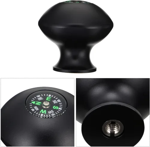 Vista 3 de Tapas universales para bastones de senderismo con brújula para caminar, escalar, accesorios para bastones de senderismo