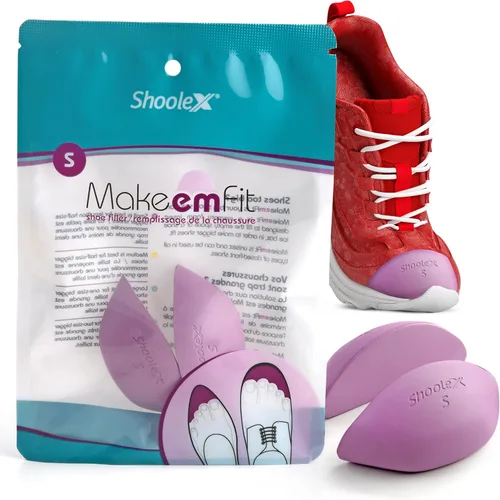Vista 4 de Shoolex Relleno para zapatos demasiado grandes para hombres/mujeres, inserto de almohadilla para el dedo para hacer que los zapatos queden más