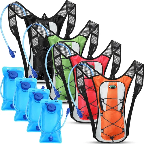 Vista 9 de Chunful Hydration Backpack with 2L Water Bladder, Lightweight Hydration Pack Outdoor Water Backpack for Men Women Running Cycling Biking Climbing