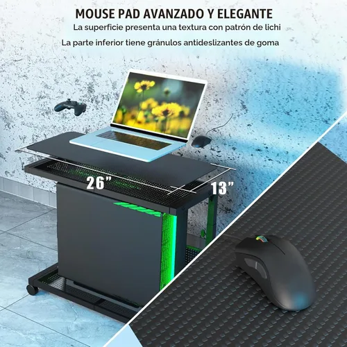 Vista 6 de Moricher - Soporte de torre de computadora - Altura ajustable de 2 niveles ATX, soporte de PC con estante para impresora y tablero de clavijas