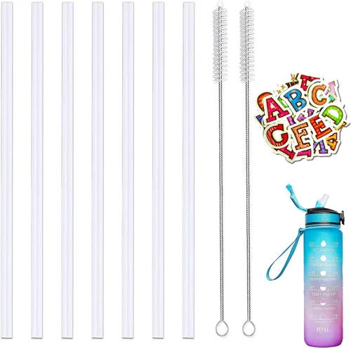 Vista 7 de 11 popotes de repuesto Miracredo para botella de boca ancha Hydro Flask, con tapa de popote Hydro Flask, apto para Thermoflask, popotes para boca