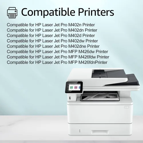 Vista 2 de Cartucho de tinta magnética universal compatible para HP CF226A 26A LaserJet M402 M426 MFP
