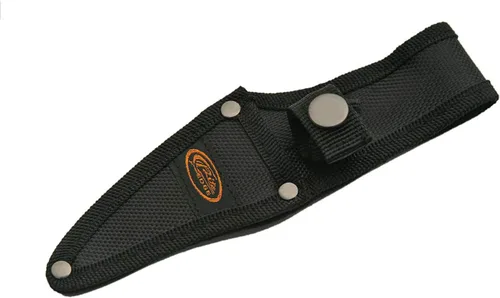 Vista 3 de Rite Edge Cuchillo de caza de espiga completa de 7 pulgadas, cuchillo de desollado con mango de madera y hoja de acero inoxidable con funda