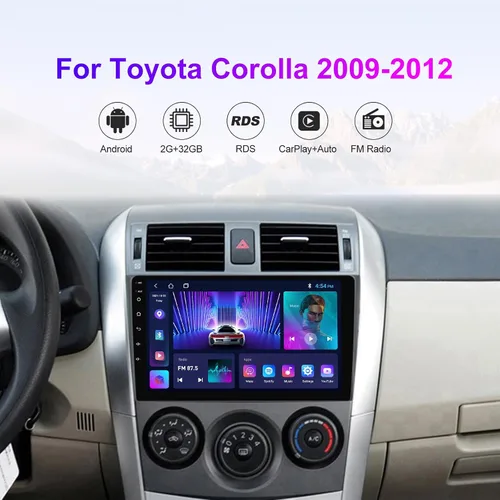 Vista 2 de Estéreo Android Android para Toyota Corolla 2009-2012 Unidad Principal