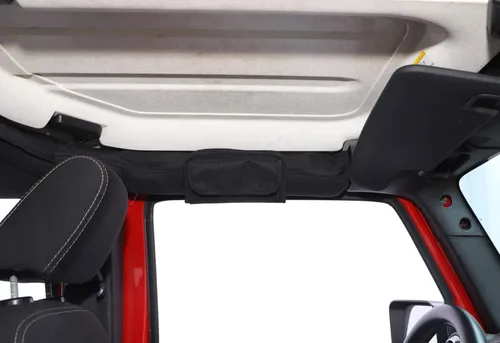 Vista 7 de YOCTM Soporte para lentes de sol para Jeep Wrangler JL JK JT Sports Sahara Freedom Rubicon X y Unlimited 2007-2025 Bolsa de almacenamiento