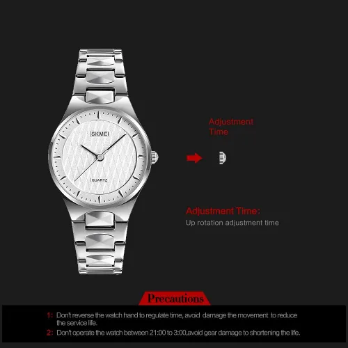 Vista 7 de SKMEI - Reloj impermeable para mujer, reloj de pulsera para mujer