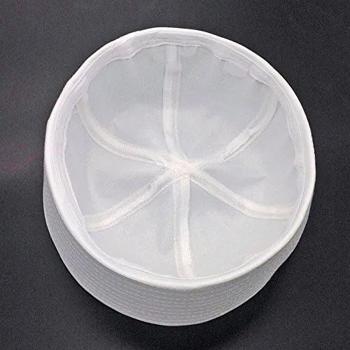 Vista 4 de CCUFO Sombrero de marinero blanco sombreros de la marina de los Estados Unidos para fiestas, Halloween y bodas, paquete de 2, Blanco