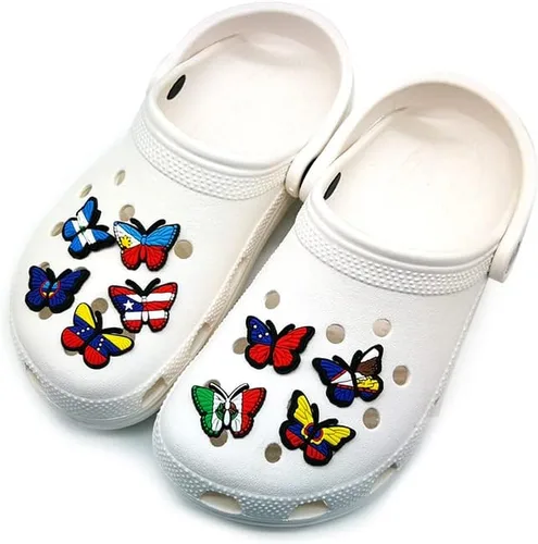 Vista 5 de Love My Bulldog - Juego de 4 pinzas para zapatos para zuecos, zapatos, sandalias, lentes y más, juego de 4 Yazzle Dazzle Churchill Mastín