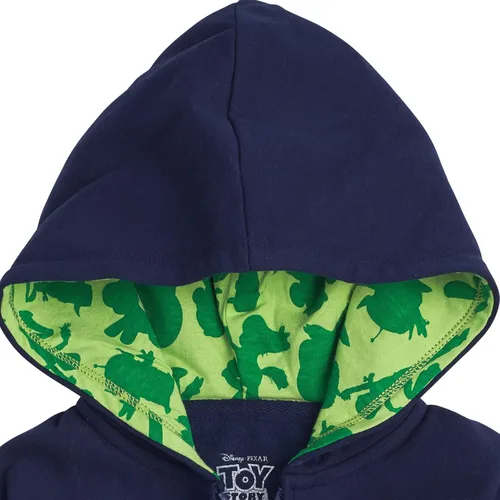 Vista 5 de Disney Toy Story Big Face - Sudaderas con capucha y cremallera de personajes Buzz Lightyear, Sheriff Woody Niños y niñas, talla unisex