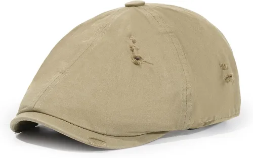 Vista 28 de Sombrero Newsboy de Qlauca para Hombre de Algodón 6 Paneles