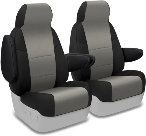Vista 58 de Coverking Custom Fit cubierta de asiento para determinados modelos de Chevrolet – neopreno, Negro