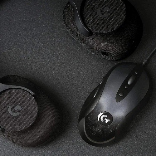 Vista 6 de Logitech G MX518 Gaming Mouse Hero 25K Sensor, 25,600 DPI, procesador ARM, 8 botones programables - NegroGris