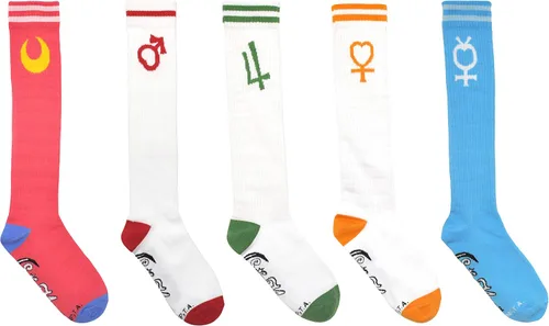 Vista 2 de Sailor Moon - Calcetines altos para mujer, talla 4-10