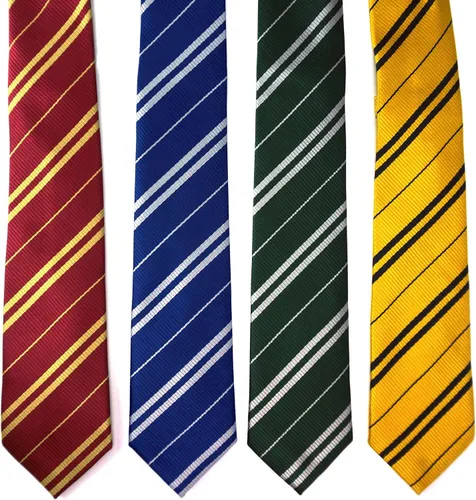 Vista 2 de LilMents Juego de 4 corbatas de corbata formales con diseño de rayas