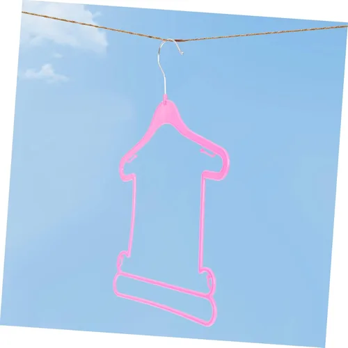 Vista 3 de CHILDWEET Perchas para pantalones, 10 piezas, colgador de trajes, juego de bebé, ropa para niños, ropa de plástico para niños pequeños para armario