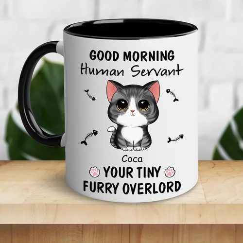 Vista 4 de WHIDOBE Taza de café personalizada de gato (1 gato), taza de café personalizada de 11 oz y 15 onzas, regalo personalizado para amantes de los gatos