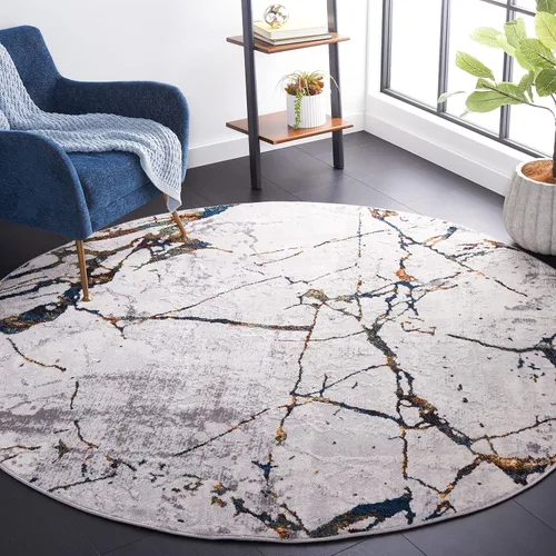 Vista 35 de SAFAVIEH Amelia Collection - Alfombra decorativa de 2 x 4 pies, gris y negro, diseño abstracto moderno, no desprende pelusa y de fácil cuidado