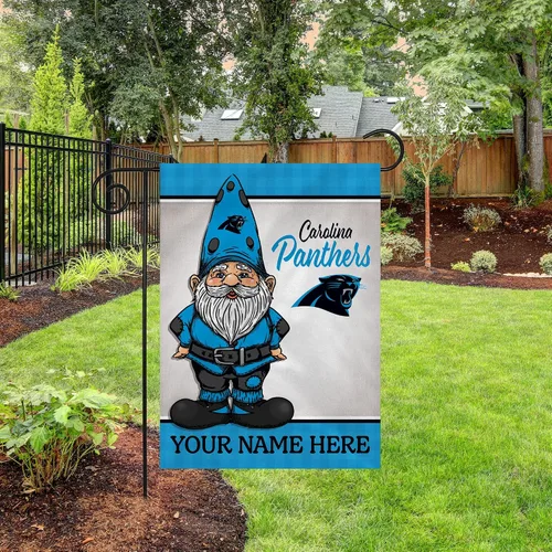 Vista 3 de Rico Industries Bandera de jardín personalizada de gnomo de fútbol de la NFL