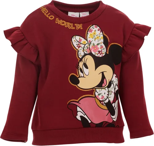 Vista 2 de Disney Minnie Mouse - Conjunto de sudadera y leggings de forro polar para bebés y niñas grandes