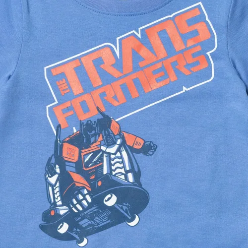 Vista 6 de Transformers Optimus Prime Bumblebee Megatron - Paquete de 2 camisetas para niños pequeños a grandes