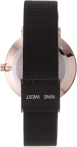 Vista 2 de Nine West Reloj de pulsera de malla para mujer, NW2515