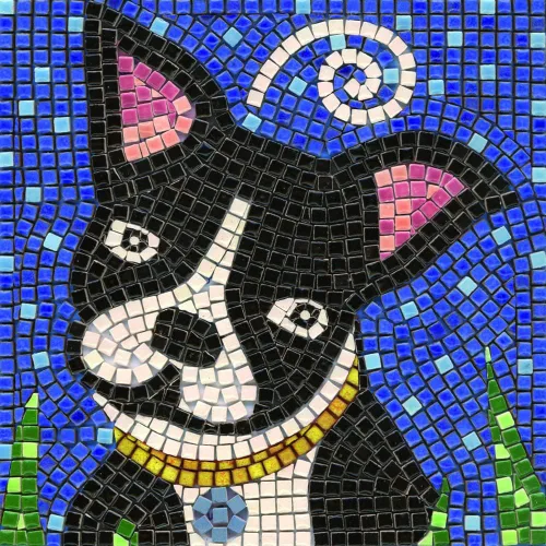 Vista 33 de Crea una verdadera obra de arte de mosaico con nuestro kit de hazlo tú mismo, acuario cuadrado de 7 pulgadas (18 cm)