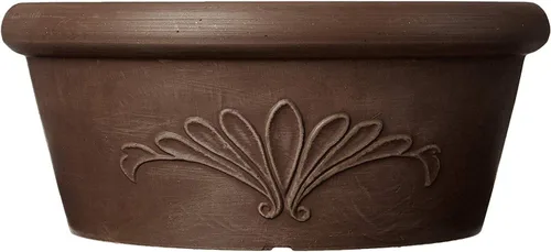 Vista 2 de Arcadia Garden Products PSW TA20C Bandeja Compuesta de Plástico/Piedra/Madera para Bulbos – Sin Orificio de Drenaje (Perforable), 8"x3", Chocolate