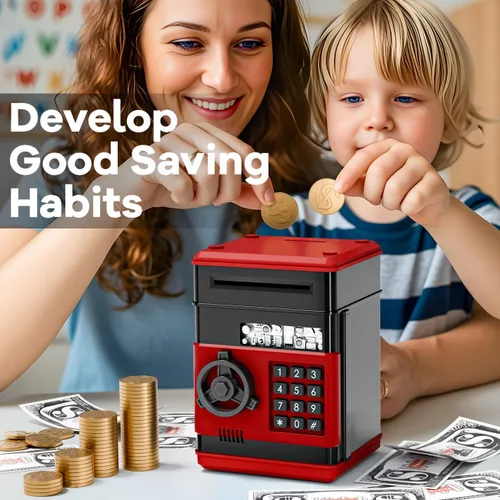 Vista 2 de Juguetes para niños de 5, 7 y 6 a 8 años, mini cajero automático para niños y niñas, regalo perfecto de Navidad y cumpleaños para niños de 6, 7, 8