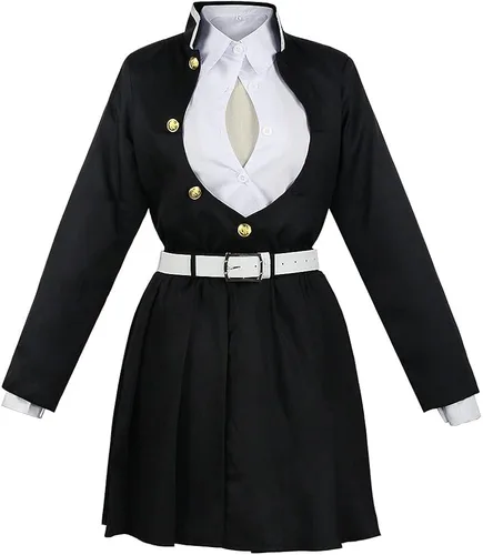 Vista 5 de EFORPT Vestido de mujer Kanroji Mitsuri Cosplay traje