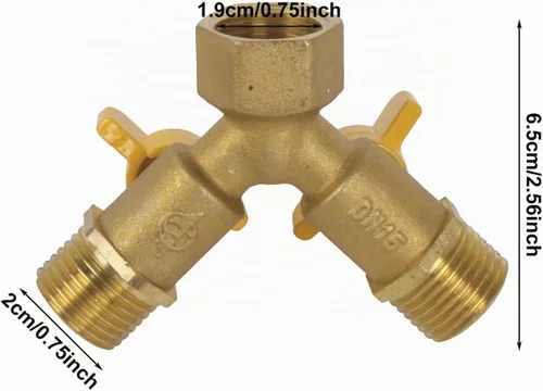 Vista 5 de 1/2" válvula de bola masculina Y de BSPP, válvula de gas de un solo puerto de la manija de acero 601