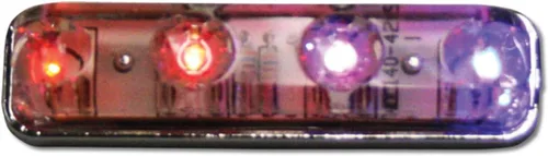 Vista 4 de GG Grand General 77140 - Luz de marcador (rectangular pequeña ámbar/ámbar 4 LED), 1 paquete