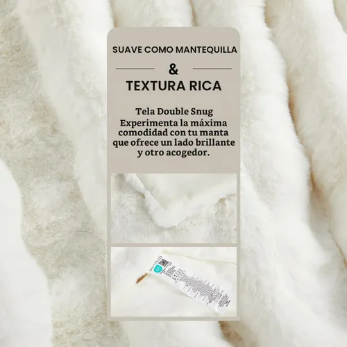 Vista 5 de SAPHREAS Manta de piel sintética para sofá, manta mullida de burbujas para sofá, cama, sala de estar, decoración, regalo suave y acogedor