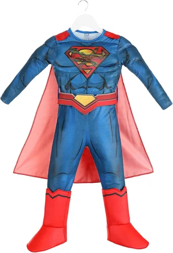 Vista 8 de DC Comics Superman Deluxe Disfraz para niños