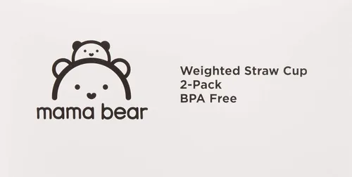 Vista 6 de Marca Amazon Mama Bear - Vaso sorbo de silicona a prueba de derrames, apto para lavavajillas, con asas extraíbles, sin BPA, 9 onzas, azul/verde
