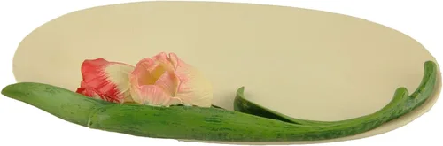 Vista 8 de Plato de joyería de resina de tulipán rosa Soporte para anillos y bandeja para baratijas Elegante organizador de joyas para mujer Regalo