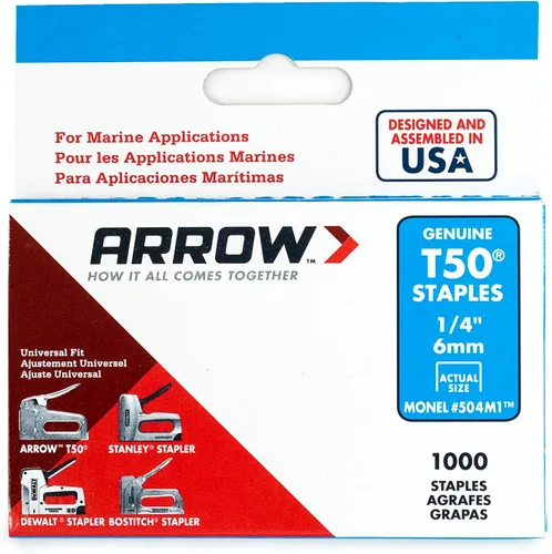 Vista 2 de Arrow Monel grapas T50 resistentes al óxido genuinas