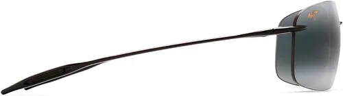 Vista 3 de Maui Jim Gafas de sol de lectura polarizadas Breakwall sin montura para hombre y mujer Gloss Black/Neutral Grey