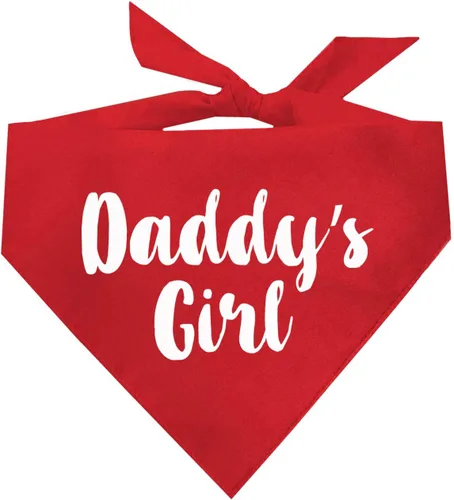 Vista 13 de Daddy's Girl - Bandana para perro para el día del padre (negro, XS 5)