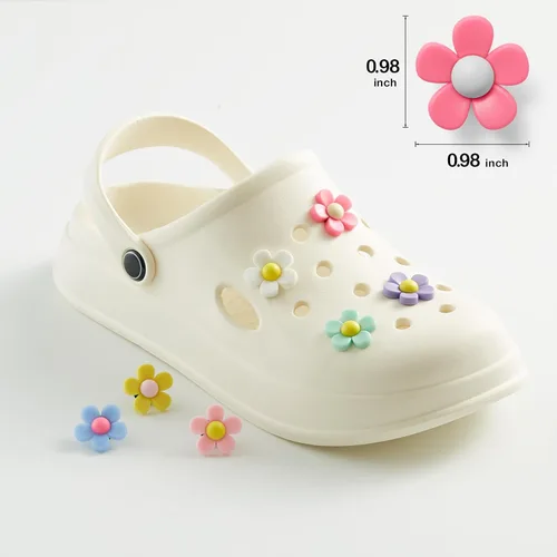 Vista 4 de Flower Croc Charms for Girls, Cute Flower Shoe Charms Daisy Croc Charms Shoe Decoration Charms for Women, Teens and Kids